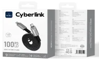 Cyberlink — Câble magnétique 100 W USB-C vers USB-C 1 m Wi-C078