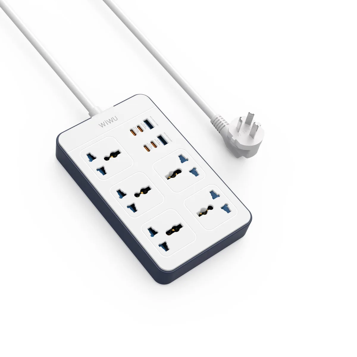 Multiprise GaN 11-en-1 4 USB-C + 2 USB-A + 5 prises AC Wi-S006