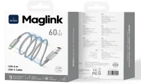 Câble magnétique Maglink 60 W USB-A vers USB-C Wi-C082 (1 m)