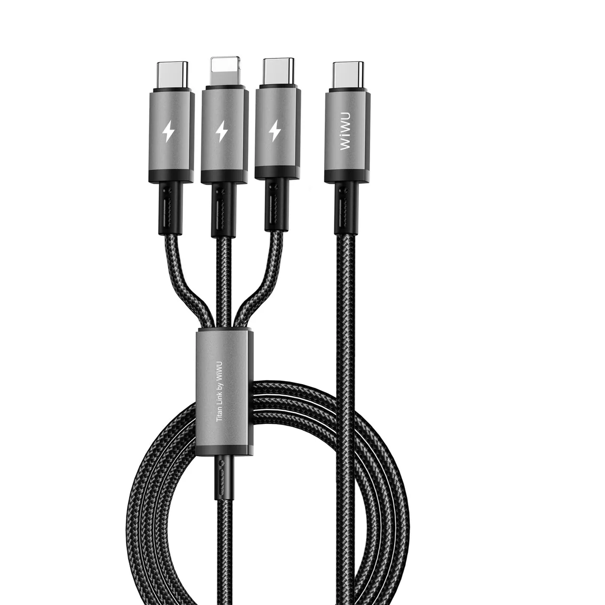 Câble Titanlink 60 W USB-C vers USB-C + Lightning Wi-C060