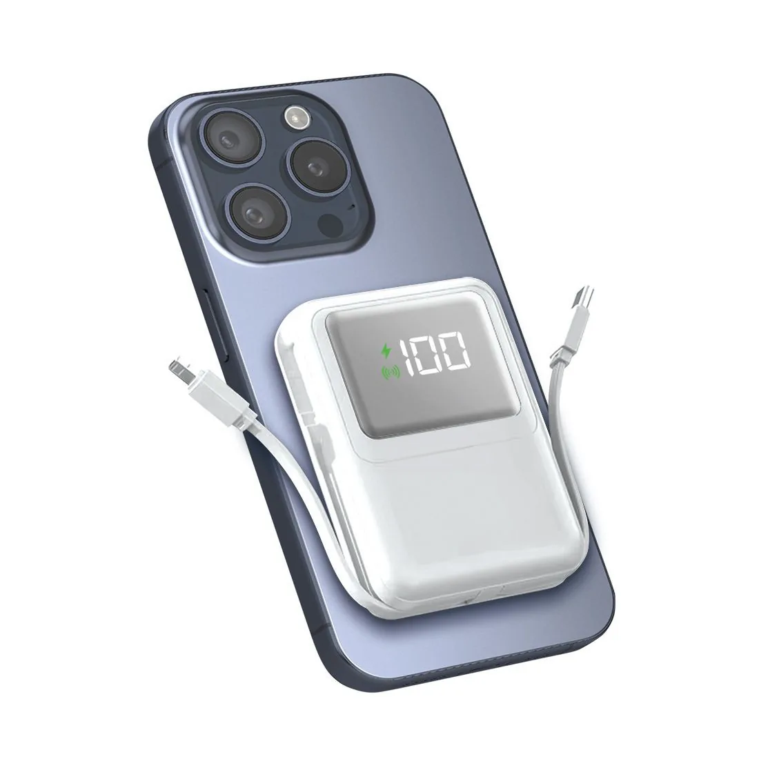 Batterie compatible MagSafe 10 000 mAh 3-en-1