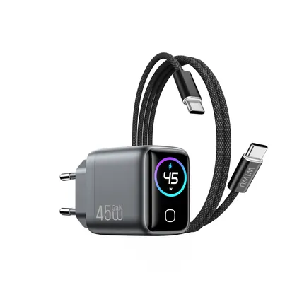 Chargeur GaN 45 W Voyager PD/QC avec écran CHG500