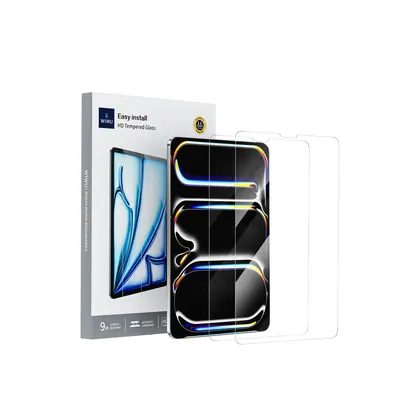 Verre trempé HD avec applicateur Wi-GQ004 (pack de 2)