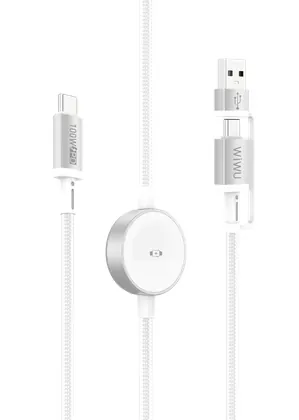 Câble Titanlink 2-en-1 USB-A/C vers USB-C + charge montre Wi-C104
