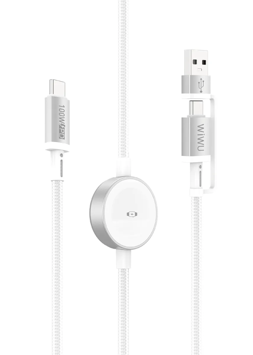 Câble Titanlink 2-en-1 USB-A/C vers USB-C + charge montre Wi-C104