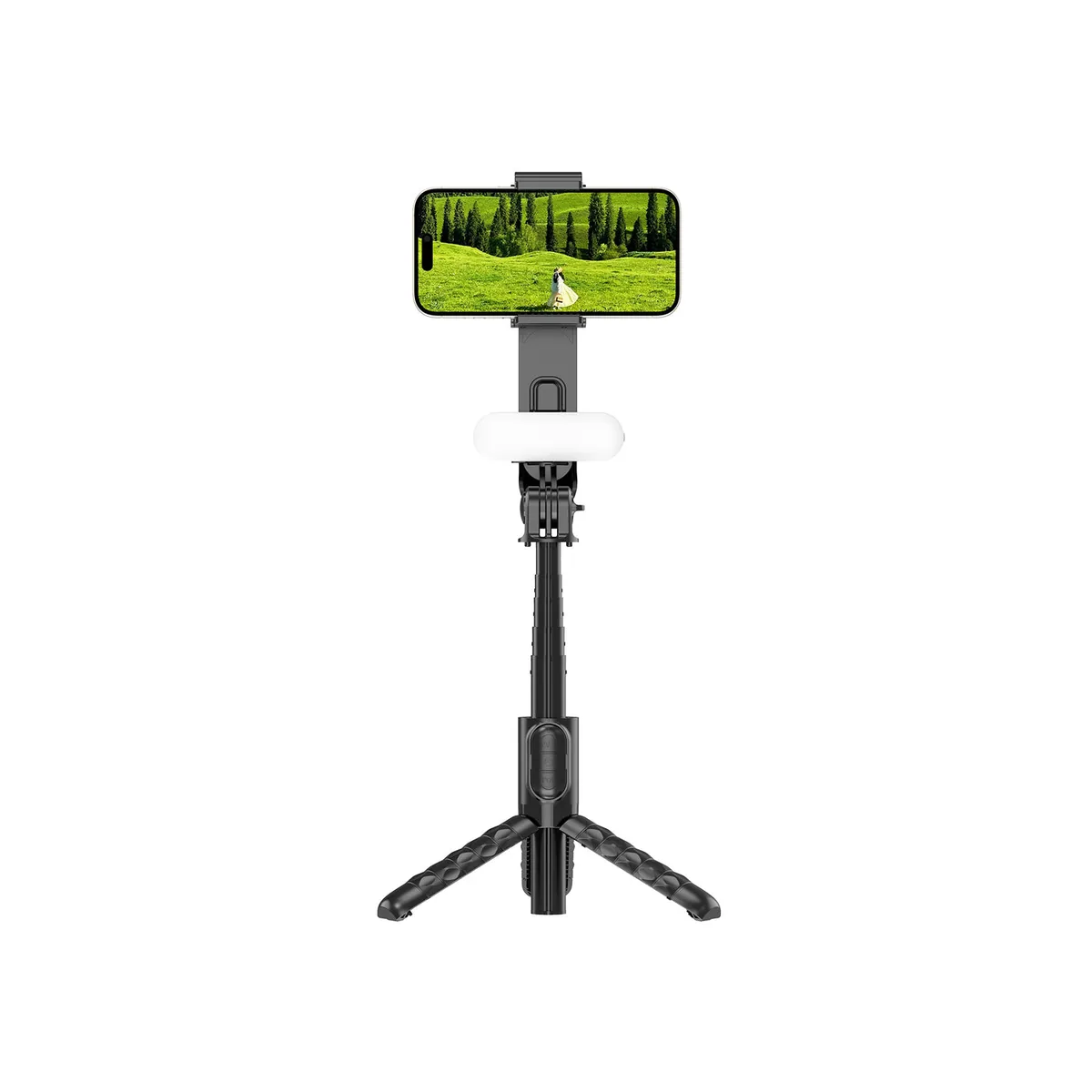 Perche à selfie trépied Warriors Wi-SE013 avec lumière détachable
